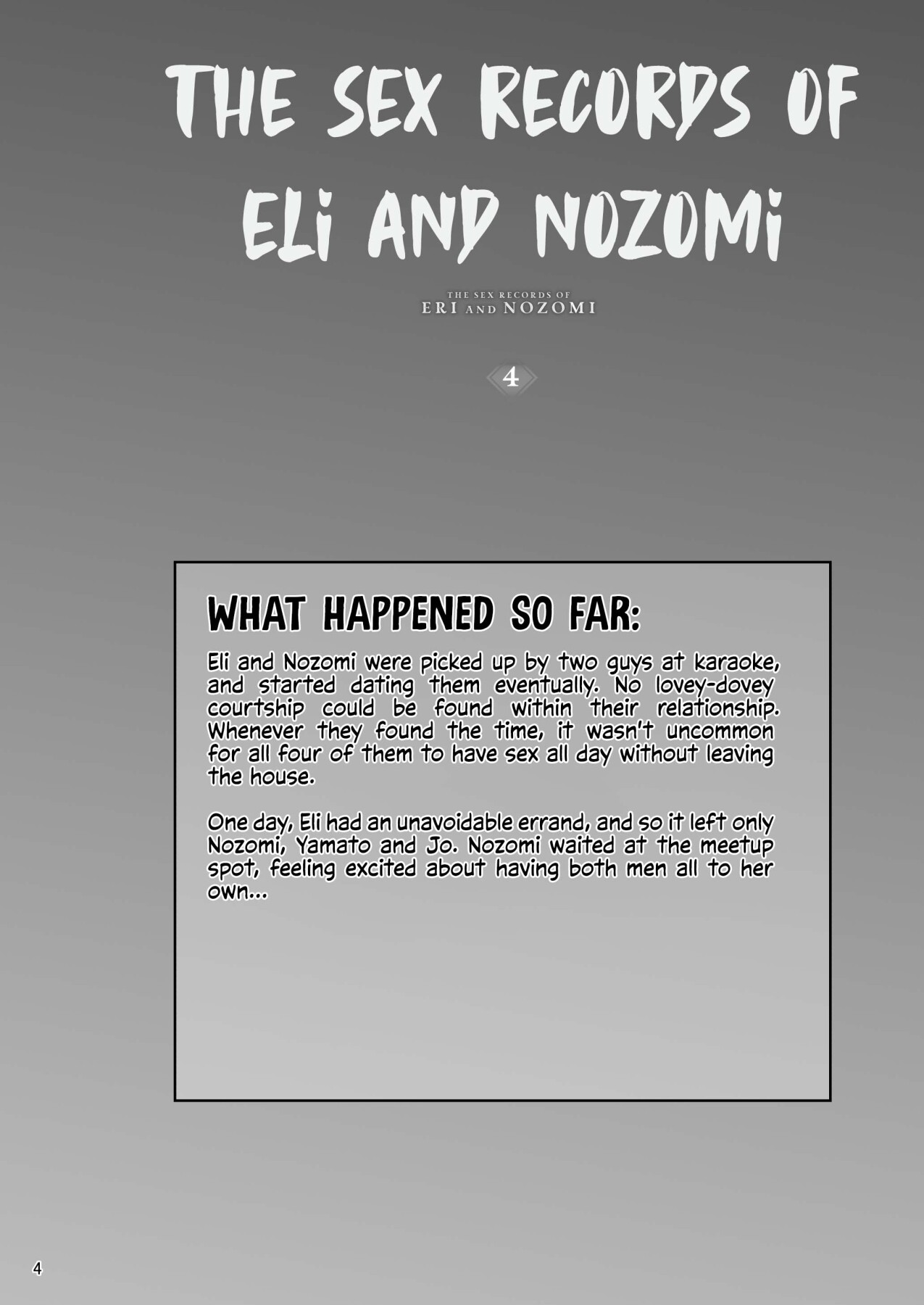 Hentai Manga Comic-THE SEX RECORDS OF ERI AND NOZOMI 4-Read-2